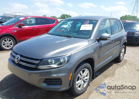 2012 Volkswagen Tiguan Le from USA, damaged, VIN WVGAV7AX9CW004362